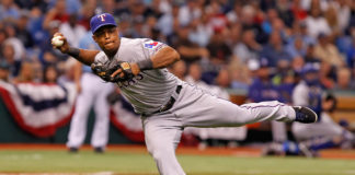 Adrián Beltré en duda para el Clásico por tirón en la pantorrilla izquierda