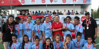 Oasis Christian se coronó campeón de la etapa cibaeña de la Copa Intercolegial Claro de Futsal Femenino 2017