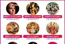 Calendario Inicio Cuaresma/Pascua de Resurrección