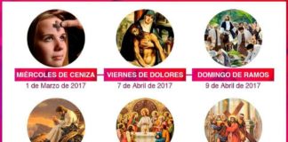 Calendario Inicio Cuaresma/Pascua de Resurrección