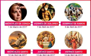 Calendario Inicio Cuaresma/Pascua de Resurrección
