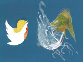 Donald Trump y su pájaro rabioso