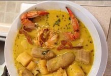 Sancocho de jaiba con coco