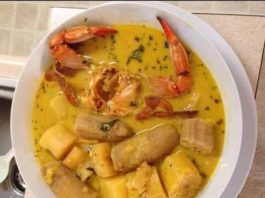 Sancocho de jaiba con coco