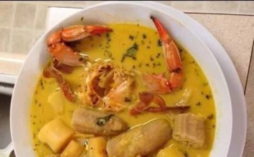 Sancocho de jaiba con coco