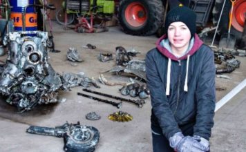 Un muchacho encuentra un avión de la Segunda Guerra Mundial… incluyendo los restos del piloto