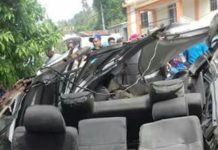 Accidente automovilístico en carretera Sánchez-Samaná