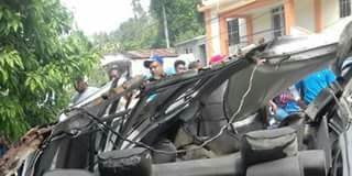 Accidente automovilístico en carretera Sánchez-Samaná