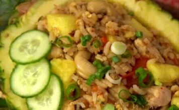 Piña rellena