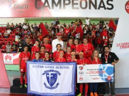 Notre Dame revalida título de campeón de la Copa Intercolegial Claro de Futsal Femenino