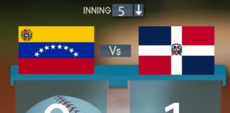 Juego en vivo, Dominicana 1, Venezuela 0 en Clásico Mundial de Beisbol