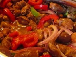 Mollejas de pollo en salsa