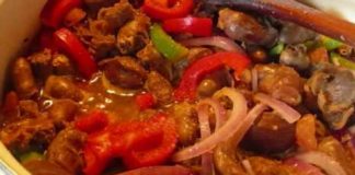 Mollejas de pollo en salsa