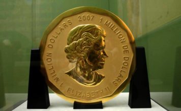 Roban inmensa moneda de oro de 4.5 millones de dólares