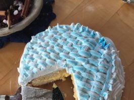 Bizcocho con suspiro