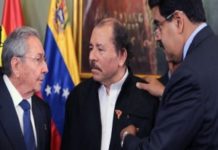 Estados Unidos advierte del autoritarismo de Castro, Ortega y Maduro