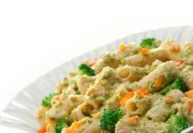 Macarrones con vegetales