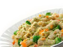 Macarrones con vegetales