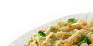 Macarrones con vegetales