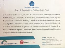 Invitación a Conferencia «Avances y Desafíos en la Gestión de las Finanzas Públicas en la República Dominicana»