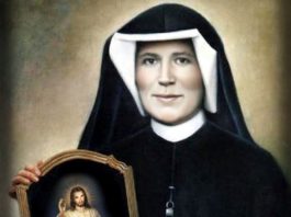 Visión de Santa Sor Faustina