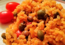 arroz con guandules amarillo