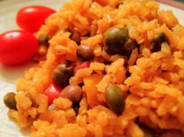 arroz con guandules amarillo
