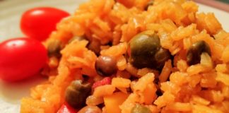 arroz con guandules amarillo