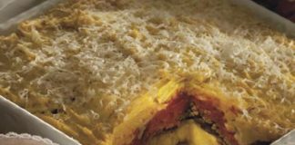 Pastelón de plátanos maduros y berenjenas