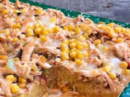 Pastelón de pollo y maíz