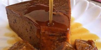 Pudín de ciruelas pasas