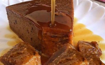 Pudín de ciruelas pasas