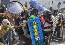 Venezuela, el arsenal de la batalla campal