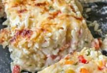 Arroz 3 quesos al horno