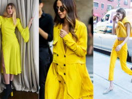 Prendas que demuestran que el amarillo desafía a la mala suerte!!