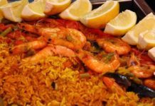 Cazuela de mariscos con arroz