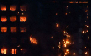 Incendio en Torre «Grenfell Tower» de 24 pisos con 120 departamentos en Latimer Road cercano a Notting Hill, Inglaterra.