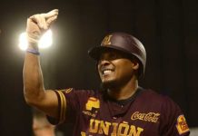 Anderson Hernández dispara doble, sencillo y remolca tres para Unión Laguna