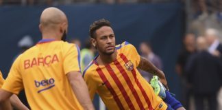 Neymar, protagonista en el entrenamiento matinal