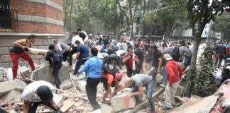 Al menos 5 muertos por el fuerte terremoto de magnitud 7,1 que ha vuelto a sacudir México