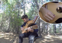 El impresionante sonido de una toca, guitarra de 18 cuerdas (video) del músico y compositor canadiense Jamie Dupuis