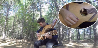 El impresionante sonido de una toca, guitarra de 18 cuerdas (video) del músico y compositor canadiense Jamie Dupuis