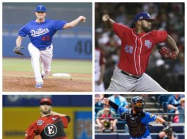 Escogido se refuerza con tres lanzadores y un receptor