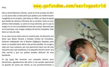 Mujer dominicana pide ayuda al presidente Danilo Medina para salvar a su hija Astrid