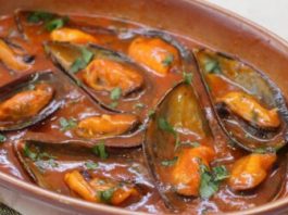 Mejillones en salsa picante
