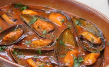 Mejillones en salsa picante