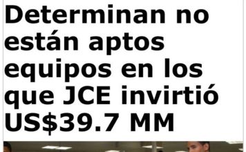 Décima a los scanner que se usaron en el pasado proceso electoral