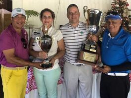 Teresa y Eddy Ramírez conquistaron el Torneo de Socios del Jarabacoa Golf Club