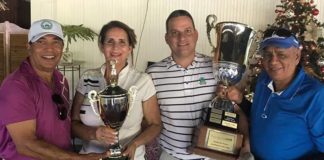 Teresa y Eddy Ramírez conquistaron el Torneo de Socios del Jarabacoa Golf Club