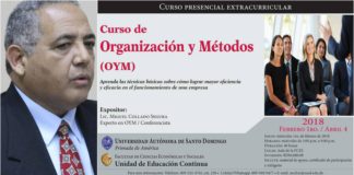ESTE CURSO SOBRE «ORGANIZACIÓN Y MÉTODOS» A SER DICTADO POR EL CONFERENCIANTE MIGUEL COLLADO